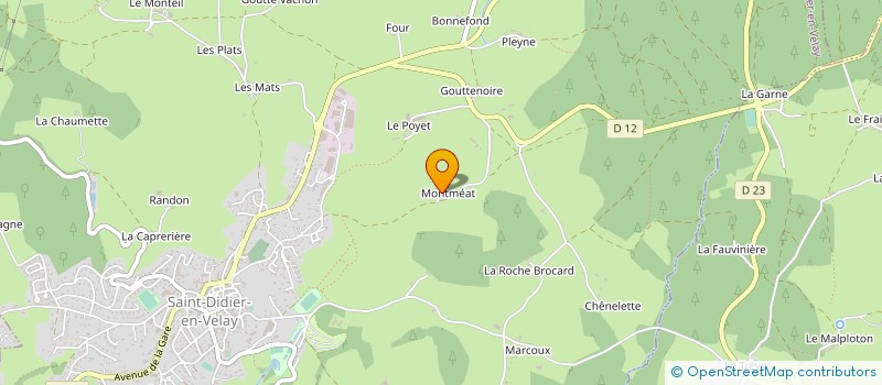 localisation de l'entreprise MADAME MARIE LAURE CHENEVIER  SAINT-GERMAIN-LAVAL