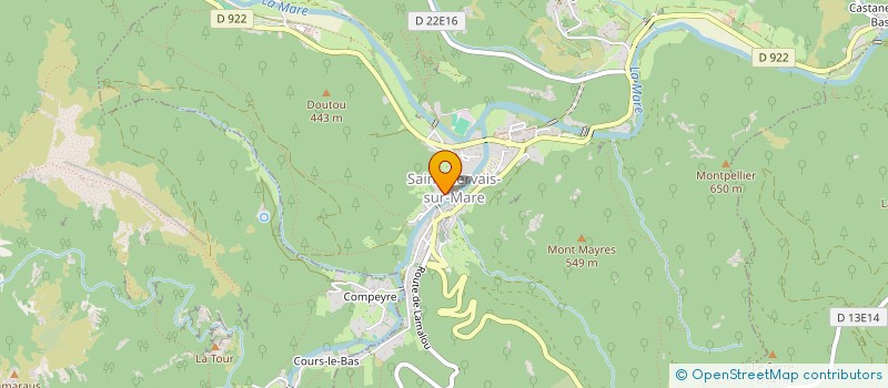 localisation de l'entreprise MADAME MARIE LAURE CLARAMONT  SAINT-GERVAIS-SUR-MARE