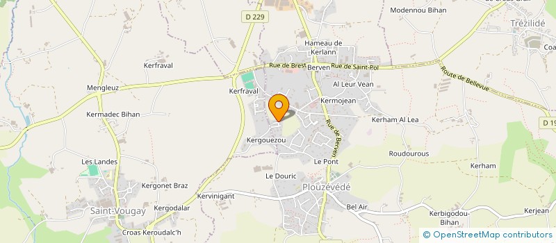 localisation de l'entreprise MADAME MARIE-LAURE COAT  PLOUZEVEDE