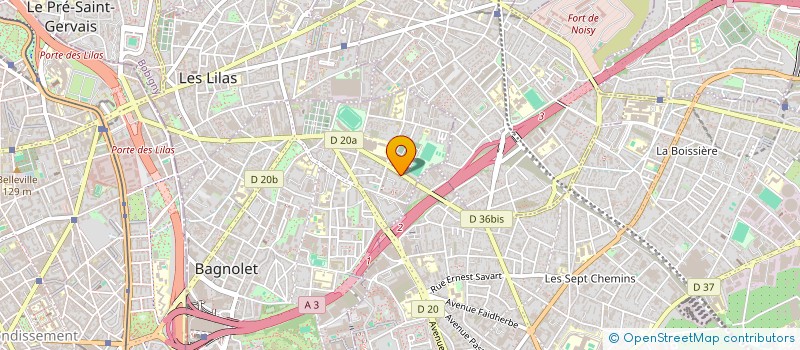 localisation de l'entreprise MADAME MARIE-LAURE CONSTABLE  BAGNOLET