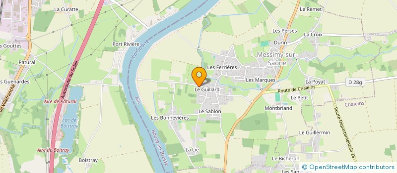 localisation de l'entreprise MADAME MARIE LAURE CORGIE à MESSIMY-SUR-SAONE