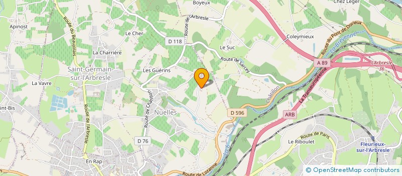 localisation de l'entreprise MADAME MARIE LAURE COUZON  SAINT-GERMAIN-NUELLES