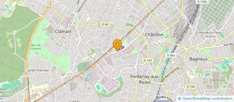 localisation de l'entreprise MADAME MARIE-LAURE CROS  CHATILLON