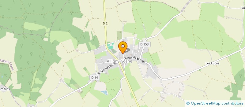localisation de l'entreprise MADAME MARIE LAURE DALLEAU à ALLIGNY-COSNE