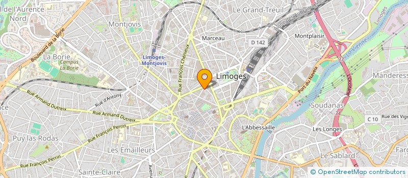 localisation de l'entreprise MADAME MARIE LAURE DEVAUX à LIMOGES