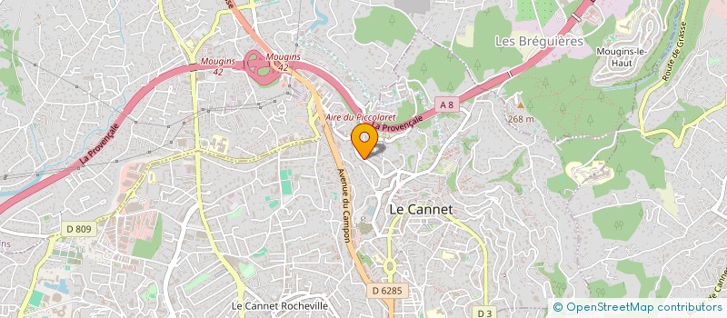 localisation de l'entreprise MADAME MARIE-LAURE DROUVOT  LE CANNET