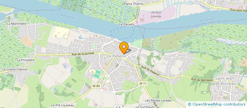 localisation de l'entreprise MADAME MARIE LAURE DUBOIS  LE PELLERIN