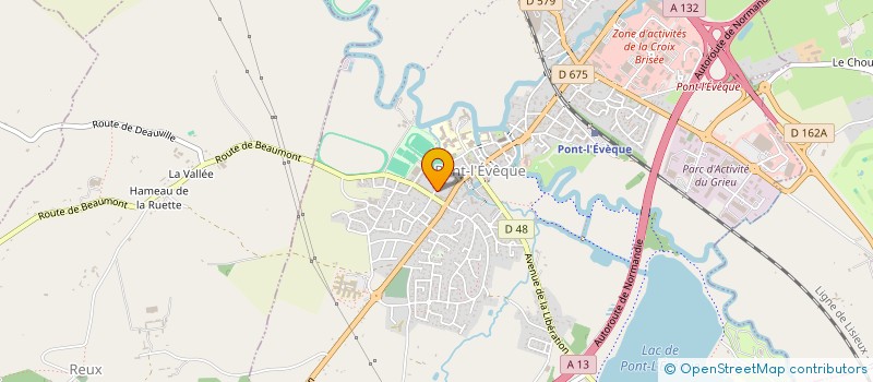 localisation de l'entreprise MADAME MARIE-LAURE DUHAMEL  PONT-L'EVEQUE