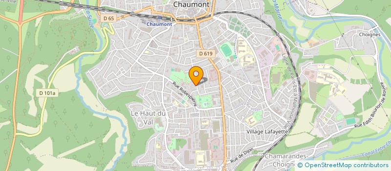 localisation de l'entreprise MADAME MARIE-LAURE DUPREY  CHAUMONT