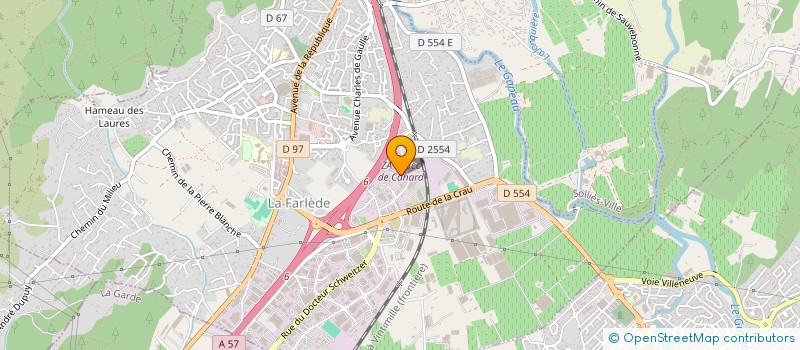 localisation de l'entreprise MADAME MARIE LAURE EVRARD  LA FARLEDE