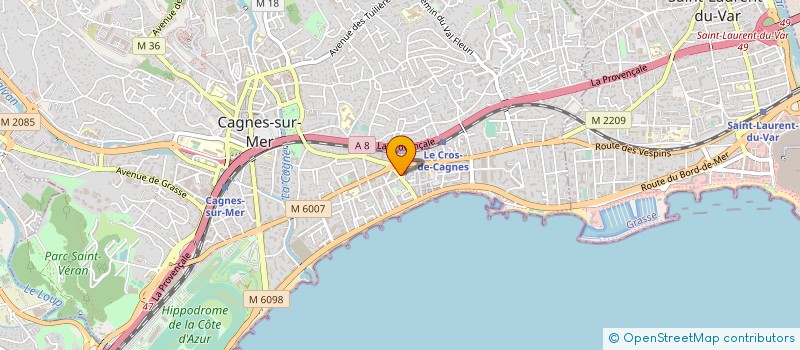 localisation de l'entreprise MADAME MARIE LAURE FALCONE à CAGNES-SUR-MER