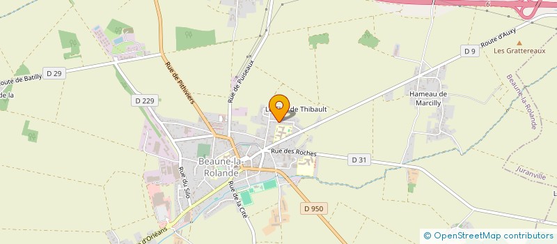 localisation de l'entreprise MADAME MARIE-LAURE FERY à BEAUNE-LA-ROLANDE