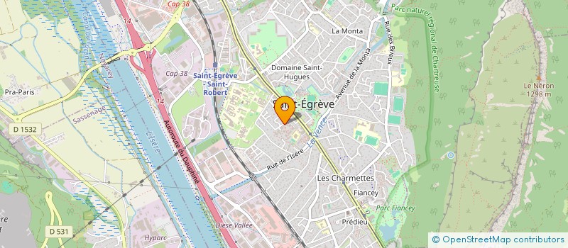 localisation de l'entreprise MADAME MARIE-LAURE FLACHER  SAINT-EGREVE