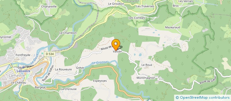 localisation de l'entreprise MADAME MARIE-LAURE FROMENTEIL à LAMASTRE