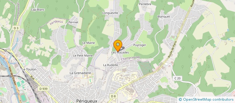 localisation de l'entreprise MADAME MARIE-LAURE FRUGIER  CHAMPCEVINEL