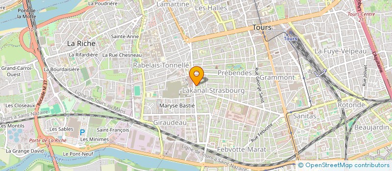 localisation de l'entreprise MADAME MARIE-LAURE FUHRER  TOURS