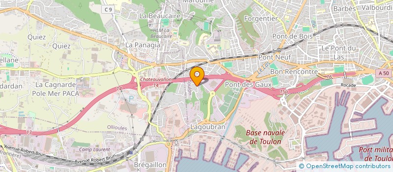 localisation de l'entreprise MADAME MARIE LAURE GAILLARD  TOULON