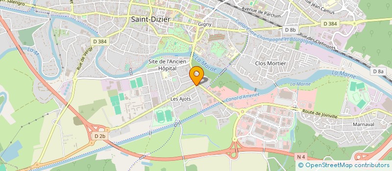 localisation de l'entreprise MADAME MARIE LAURE GAILLOT à SAINT-DIZIER
