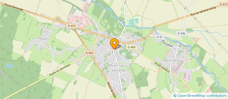 localisation de l'entreprise MADAME MARIE-LAURE GAUTHIER  MONT-SOUS-VAUDREY