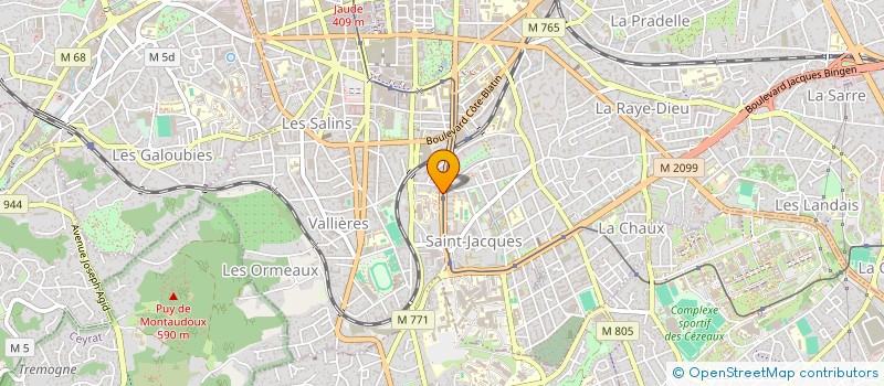 localisation de l'entreprise MADAME MARIE-LAURE GAUTHIER  CLERMONT-FERRAND