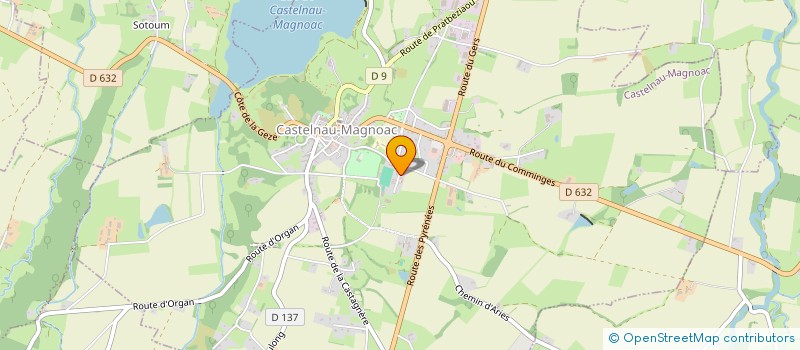 localisation de l'entreprise MADAME MARIE LAURE GAYDIER  CASTELNAU-MAGNOAC
