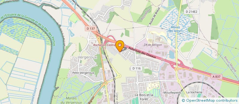 localisation de l'entreprise MADAME MARIE-LAURE GERMANNAUD  ROCHEFORT