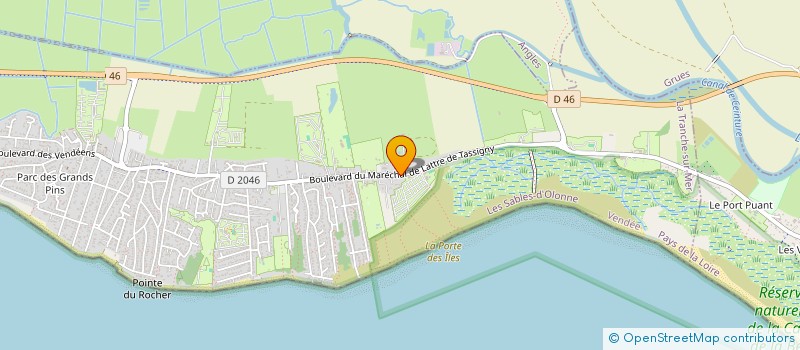 localisation de l'entreprise MADAME MARIE LAURE GLOESS  LA TRANCHE-SUR-MER