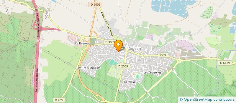 localisation de l'entreprise MADAME MARIE LAURE GONZALEZ à SIGEAN