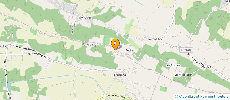 localisation de l'entreprise MADAME MARIE-LAURE GRANDI  SAINT-CHEF