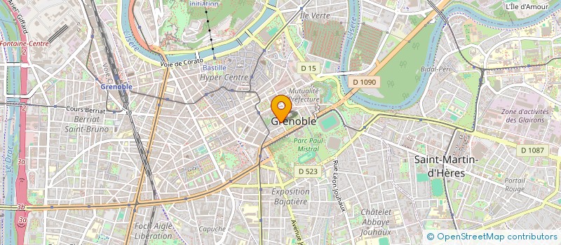 localisation de l'entreprise MADAME MARIE-LAURE GRANDOULIER à GRENOBLE