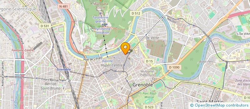 localisation de l'entreprise MADAME MARIE LAURE GRANGE à GRENOBLE