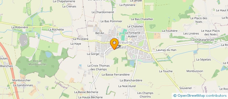 localisation de l'entreprise MADAME MARIE-LAURE GUILLE  MONTREUIL-LE-GAST