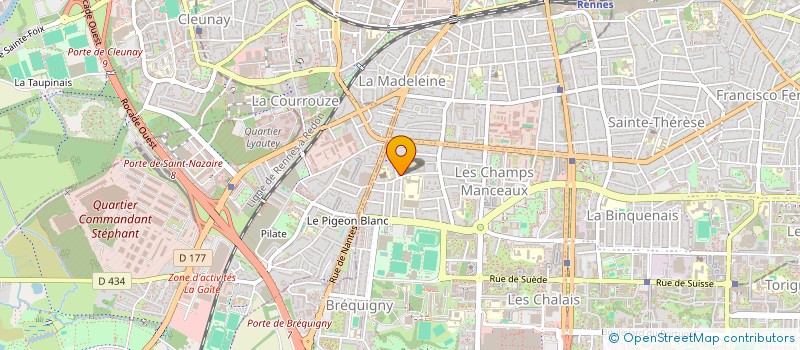 localisation de l'entreprise MADAME MARIE-LAURE GUILLOT à RENNES