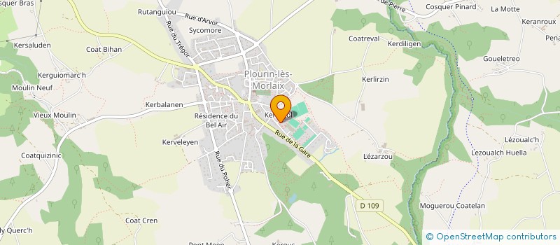 localisation de l'entreprise MADAME MARIE LAURE GUILLOU  PLOURIN-LES-MORLAIX