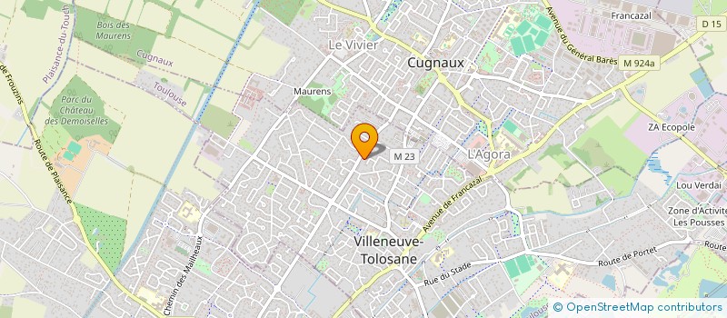 localisation de l'entreprise MADAME MARIE-LAURE GUITARD  VILLENEUVE-TOLOSANE