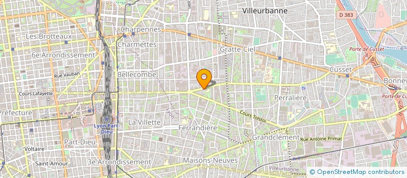 localisation de l'entreprise MADAME MARIE-LAURE GUYON  VILLEURBANNE