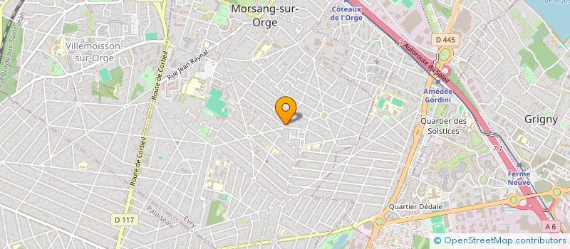 localisation de l'entreprise MADAME MARIE LAURE HAYES  MORSANG-SUR-ORGE