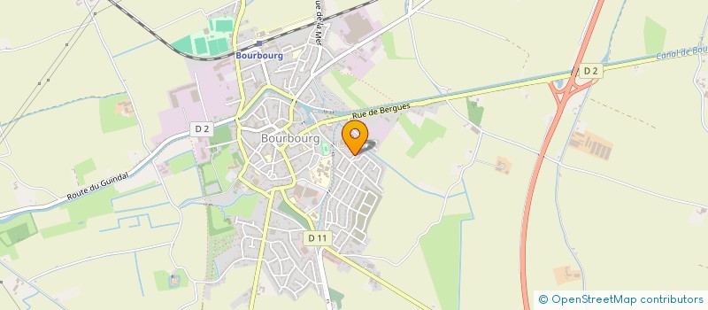 localisation de l'entreprise MADAME MARIE LAURE HOCINE  BOURBOURG