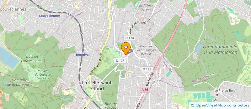 localisation de l'entreprise MADAME MARIE-LAURE HOPPENOT  LA CELLE-SAINT-CLOUD