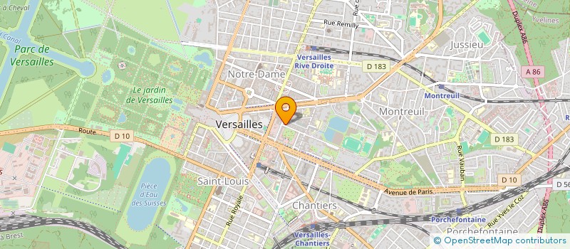 localisation de l'entreprise MADAME MARIE-LAURE HOUDAILLE à VERSAILLES