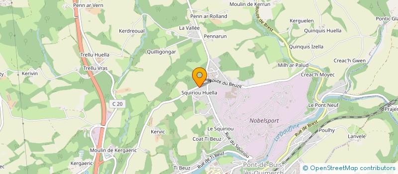 localisation de l'entreprise MADAME MARIE LAURE JAOUEN  PONT-DE-BUIS-LES-QUIMERCH