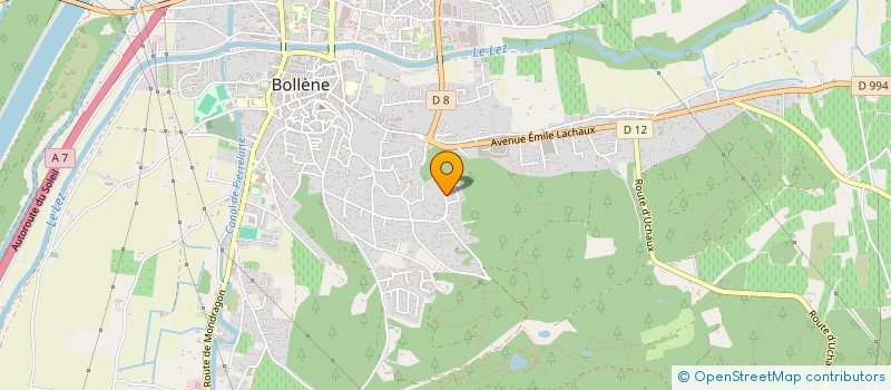 localisation de l'entreprise MADAME MARIE-LAURE LAGARDE  BOLLENE