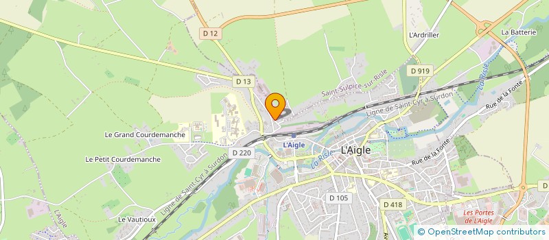 localisation de l'entreprise MADAME MARIE-LAURE LAIR à L'AIGLE