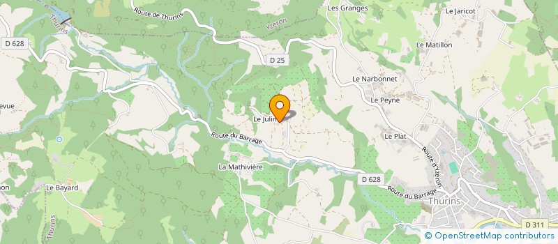 localisation de l'entreprise MADAME MARIE LAURE LAISNE  THURINS