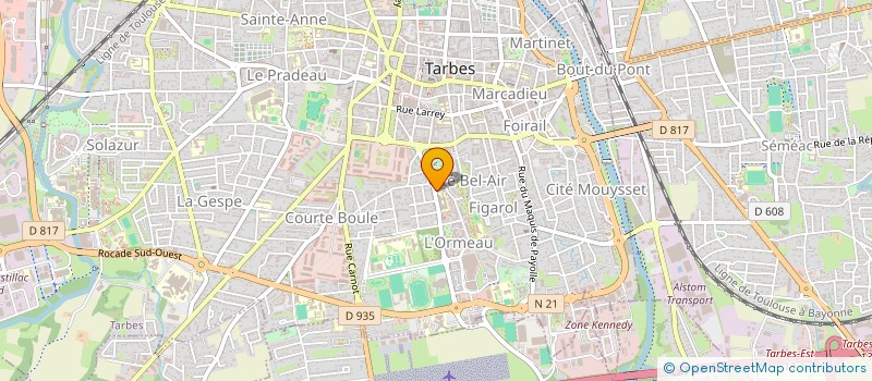 localisation de l'entreprise MADAME MARIE LAURE LALANNE à TARBES