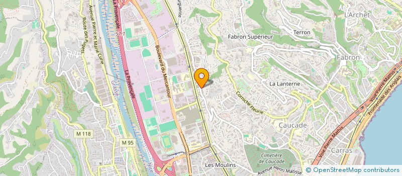 localisation de l'entreprise MADAME MARIE-LAURE LAPEYRONIE  NICE