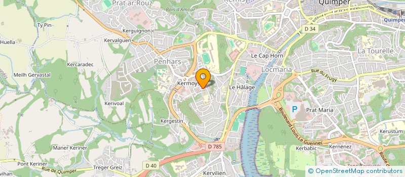 localisation de l'entreprise MADAME MARIE LAURE LE DOUCE à QUIMPER