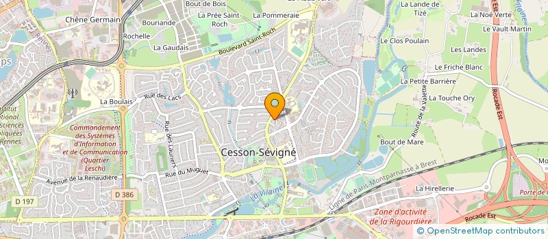 localisation de l'entreprise MADAME MARIE-LAURE LE FOULER  CESSON-SEVIGNE