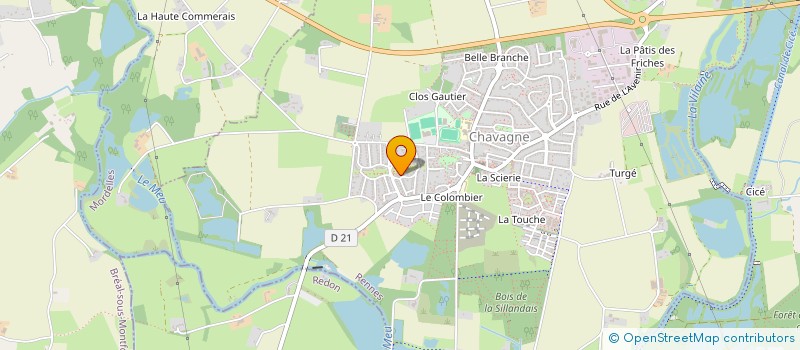 localisation de l'entreprise MADAME MARIE-LAURE LE GOUEFF  CHAVAGNE