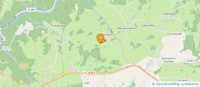 localisation de l'entreprise MADAME MARIE LAURE LE LEU  LA FOUILLADE